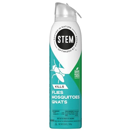 Stem Kills Flies, Mosquitoes And Gnats: Plant-Based Active Ingredient Bug Spray, Botanical Insecticide For Indoor And Outdoor Use; 10 fl oz (Pack Of 3)