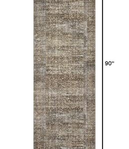 Loloi Amber Lewis Billie Collection, Tobacco & Rust 2'-6" x 7'-6" Area Rug – Antique & Distressed Accent Rugs for Living Room, Bedroom, Entryway & Hallway, No Shed High Traffic Area Home Decor Rug