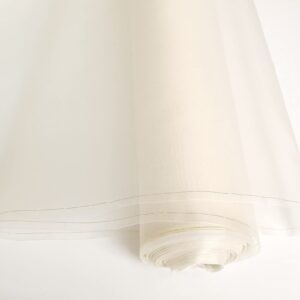 100cm*114cm 100% Silk Fabric Natural White Silk Organza Fabric Gauze Wedding Fashion Lining Material