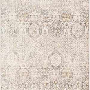 Mark&Day Area Rugs, 2x3 Geelbroek Traditional Tan/Ivory Area Rug, Beige Grey Black Carpet for Living Room, Bedroom or Kitchen (2' x 2'11")