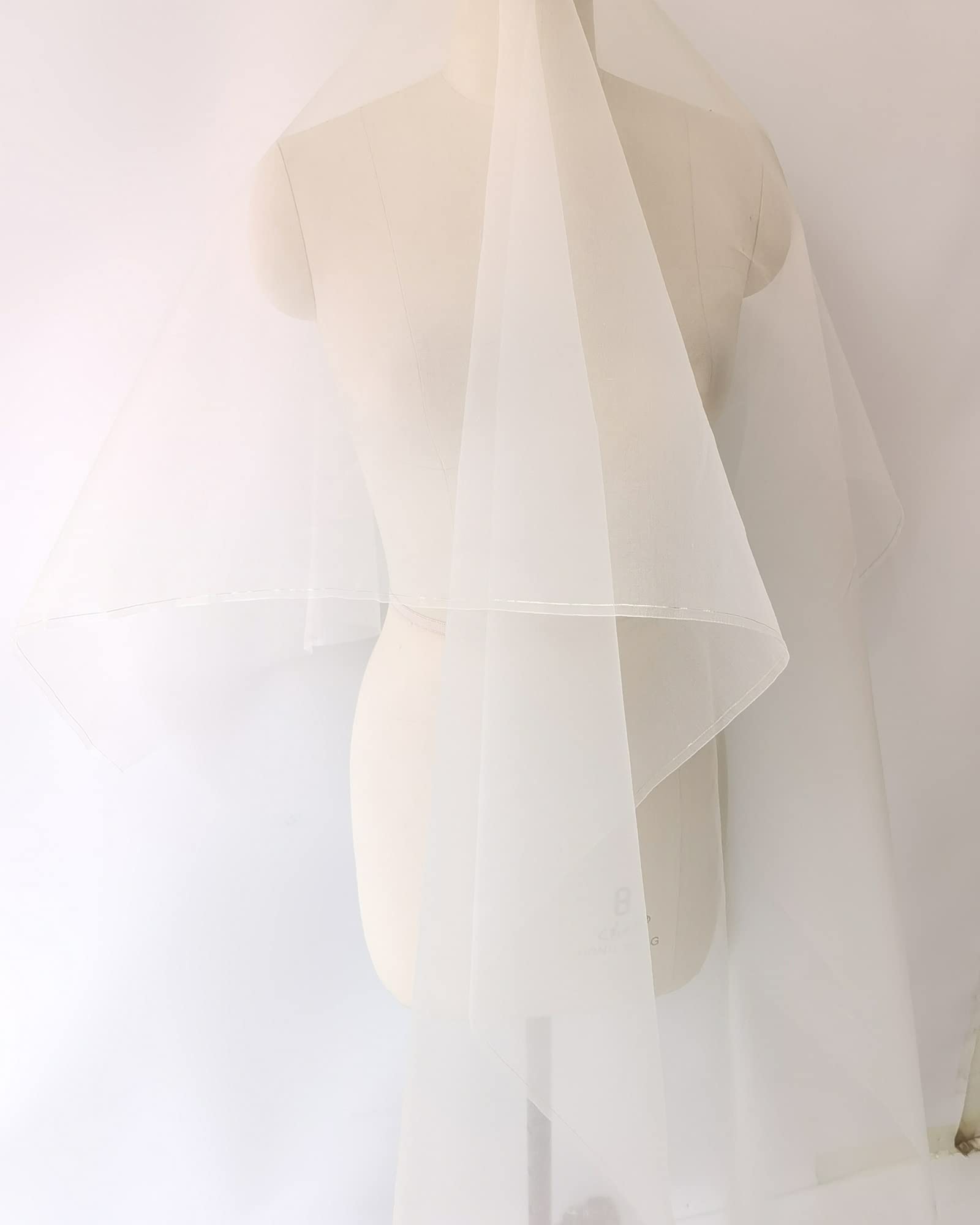 100cm*114cm 100% Silk Fabric Natural White Silk Organza Fabric Gauze Wedding Fashion Lining Material