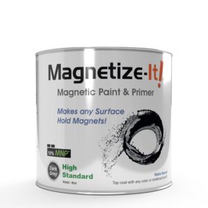 magnetize-it! magnetic paint and primer - high standard yield - black 8 oz, (mihyd-2186)