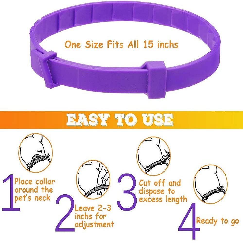 2 Pack Calming Collar for Cats, Cat Calming Collars, Natural Cat Pheromones Calming Collar, Adjustable Cat Anxiety Collar Reduce Anxiety Kitten Calm Collar for Cats