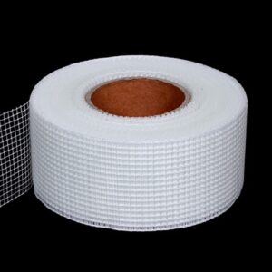 QILIMA Self-Adhesive Fiberglass Drywall Joint Mesh Tape, Fiber Mesh Crack Patch Wall Repair Fabric,2 Inch by 148 Feet White