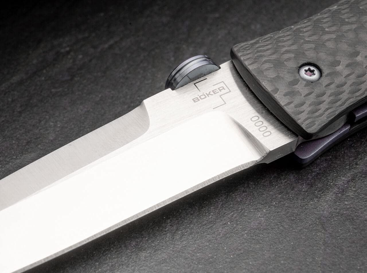 BÖKER PLUS IcePick Folding EDC Pocket Knife, Carbon Fiber Scales, Anodized Hardware, VG-10 Blade, Designed by Chuck Gedraitis