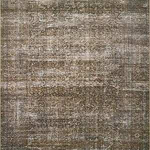 Loloi Amber Lewis Billie Collection, Tobacco & Rust 10'-0" x 14'-0" Area Rug Antique & Distressed Accent Rugs for Living Room, Bedroom, Entryway & Hallway, No Shed High Traffic Area Home Decor Rug