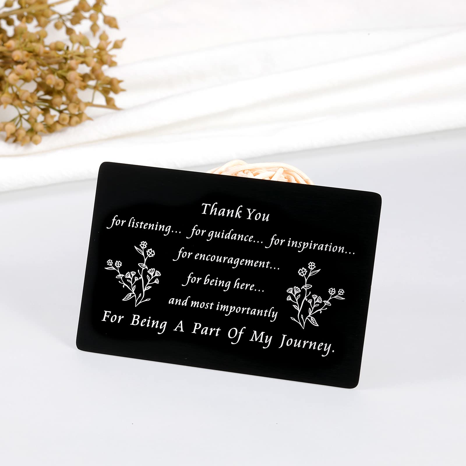 Administrator Appreciation Gifts for Coworkers Colleagues Birthday Wallet Card Thank You Gifts for Women Men Friend Mentor Superior Teachers Bosses Card Thank You for Being A Part of My Story Card