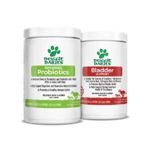 doggie dailies bundle - probiotics & bladder support soft chews