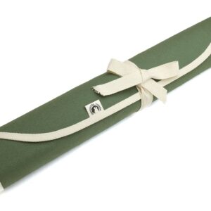 Yoshihiro Cotton Knife Pouch/bag Japanese Sushi Chef Knife Accessories (6 slots, Olive-Green)