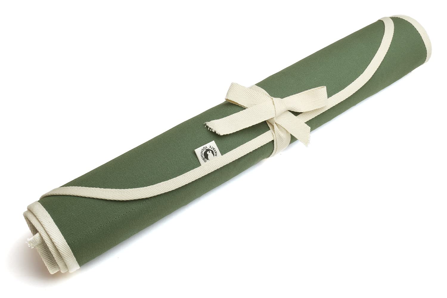 Yoshihiro Cotton Knife Pouch/bag Japanese Sushi Chef Knife Accessories (6 slots, Olive-Green)