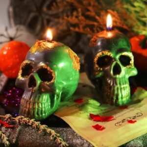 LET'S RESIN Silicone 3D Large Skull Shape Molds, Skeleton Skull Epoxy Resin Mold for Candle Making, Home Decor, Outdoor, Resin Casting Art Crafts