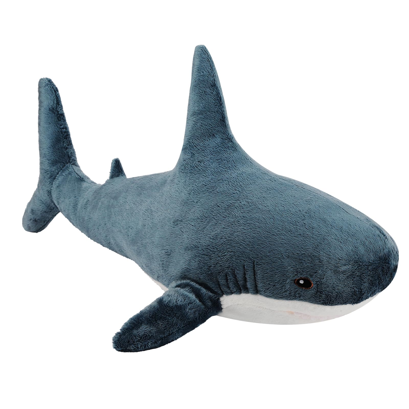 MUPI Shark Stuffed Animal 39“ Shark Plush Soft Squishy Shark Toys Shark Plush Pillows, Perfect Stress Relief，Room Decoration for Boys and Girls Shark Plushies for Kids（Dark Blue）