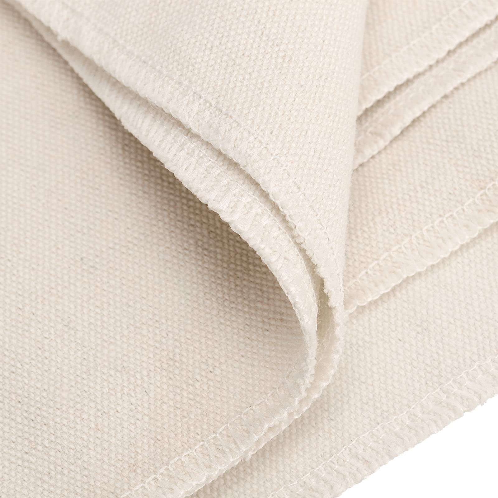 PINGEUI 60 Inch x 4 Yard Nature Linen Needlework Fabric, Plain Linen Fabric Cloth, Large Size Linen Fabric Cloth for Embroidery, Tablecloth, Home Decorations, Crafts