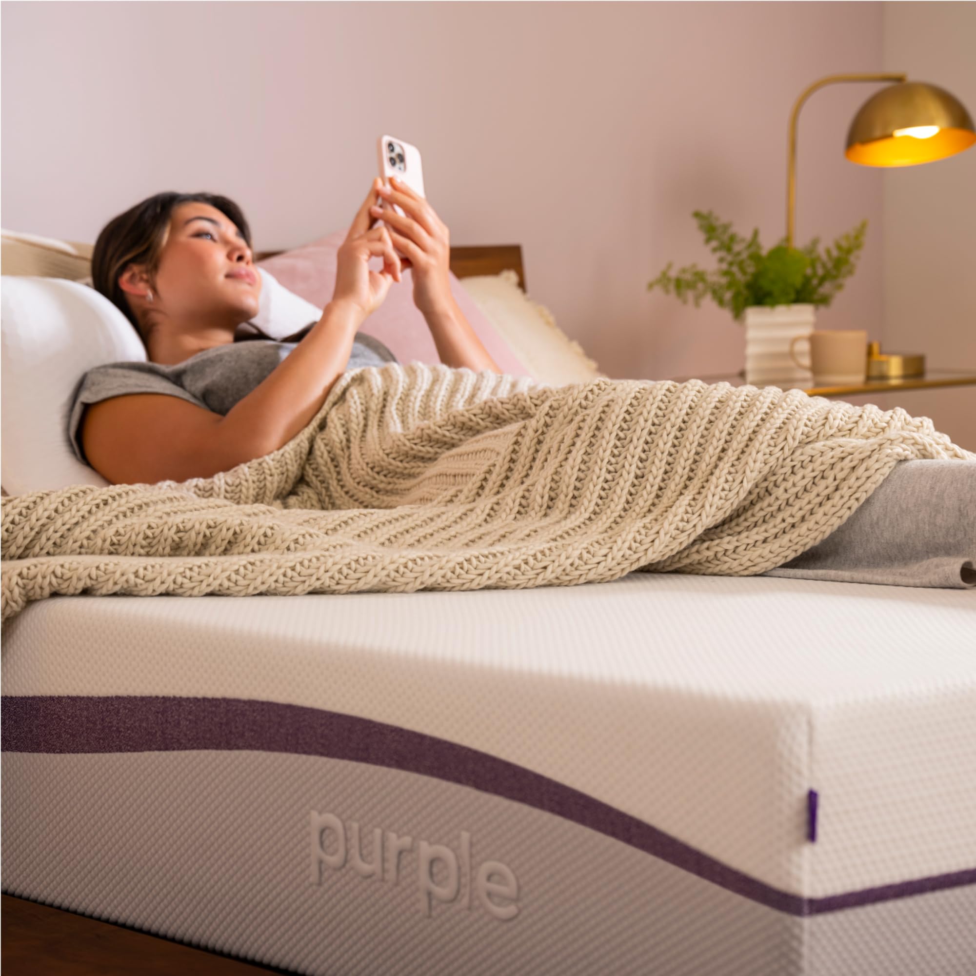 Purple Plus Twin XL Mattress, GelFlex Grid, Better Than Memory Foam, Premium Comfort Foam Layer, Temperature Neutral, Responsiveness, Breathability, Made in USA