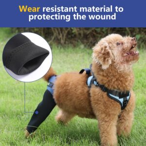 COODEO Dog Recovery Sleeve, Pet Wounds Prevent Licking, Bite, Keep Dry, Abrasion Resistant Dog Recovery Suit, Washable Neoprene 2.5mm Thick and Waterproof, Cone Collar Alternative (S)