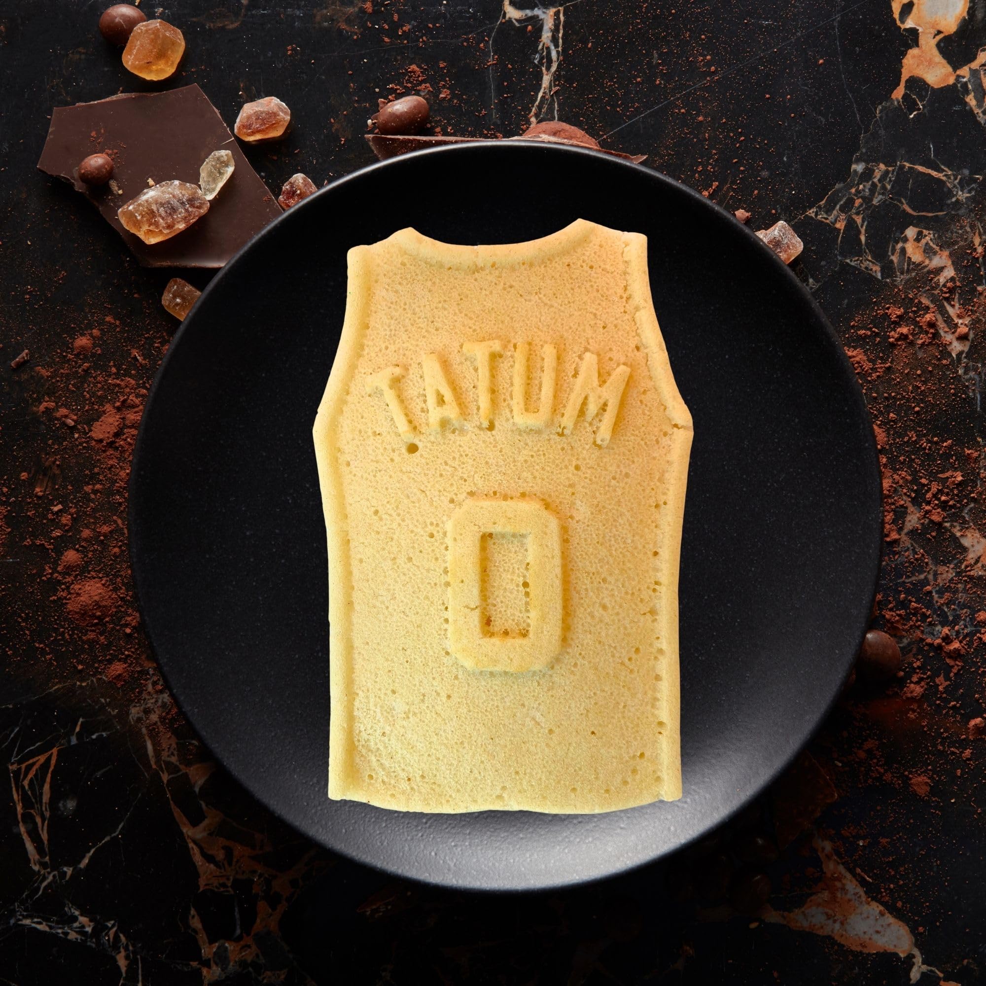 ZaveryCakes NBA Licensed Jayson Tatum Jersey Silicone Mold, For Basketball Fans, Pancakes, Pizza, Cakes, Brownie, Chocolate, and More, Perfect for Game Day Treats, Non-Stick,Dishwasher Safe