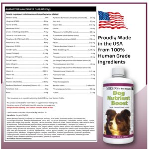 Multi vitamin liquid for dogs probiotics for dogs digestion liquid antioxidants for dogs immune support Salmon omega 3 fish oil liquid - liquid dog vitamins and minerals senior dog multivitamin liquid