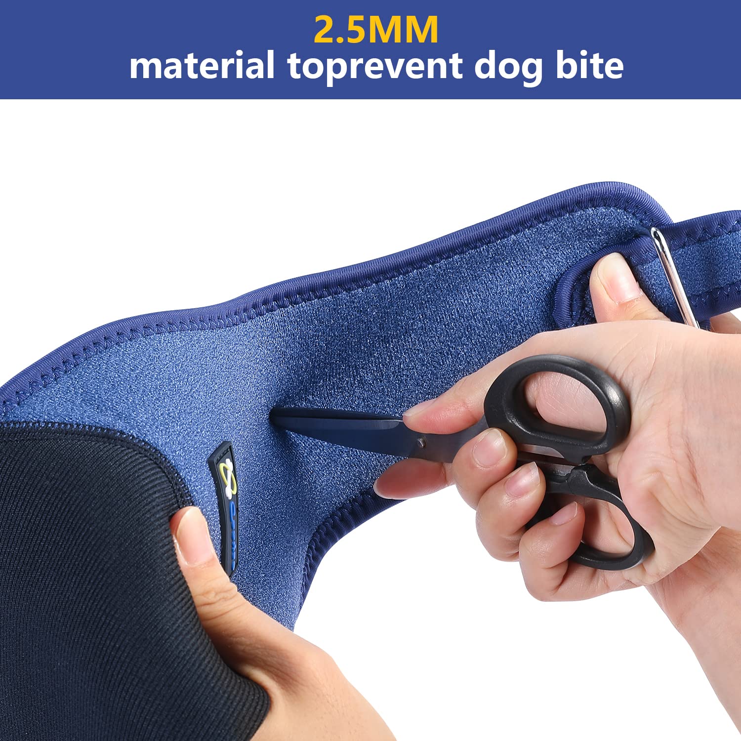 COODEO Dog Recovery Sleeve, Pet Wounds Prevent Licking, Bite, Keep Dry, Abrasion Resistant Dog Recovery Suit, Washable Neoprene 2.5mm Thick and Waterproof, Cone Collar Alternative (S)