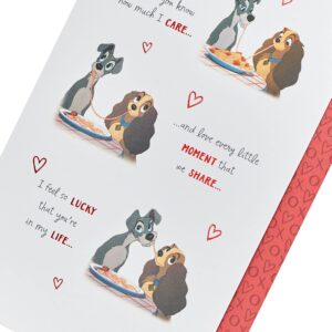 UK Greetings Wife Birthday Card - Cute Disney Birthday Card for Her - Lady and The Tramp Birthday Card for Wife,Beige,24.9 x 15.9 x 0.7 cm; 30 Grams