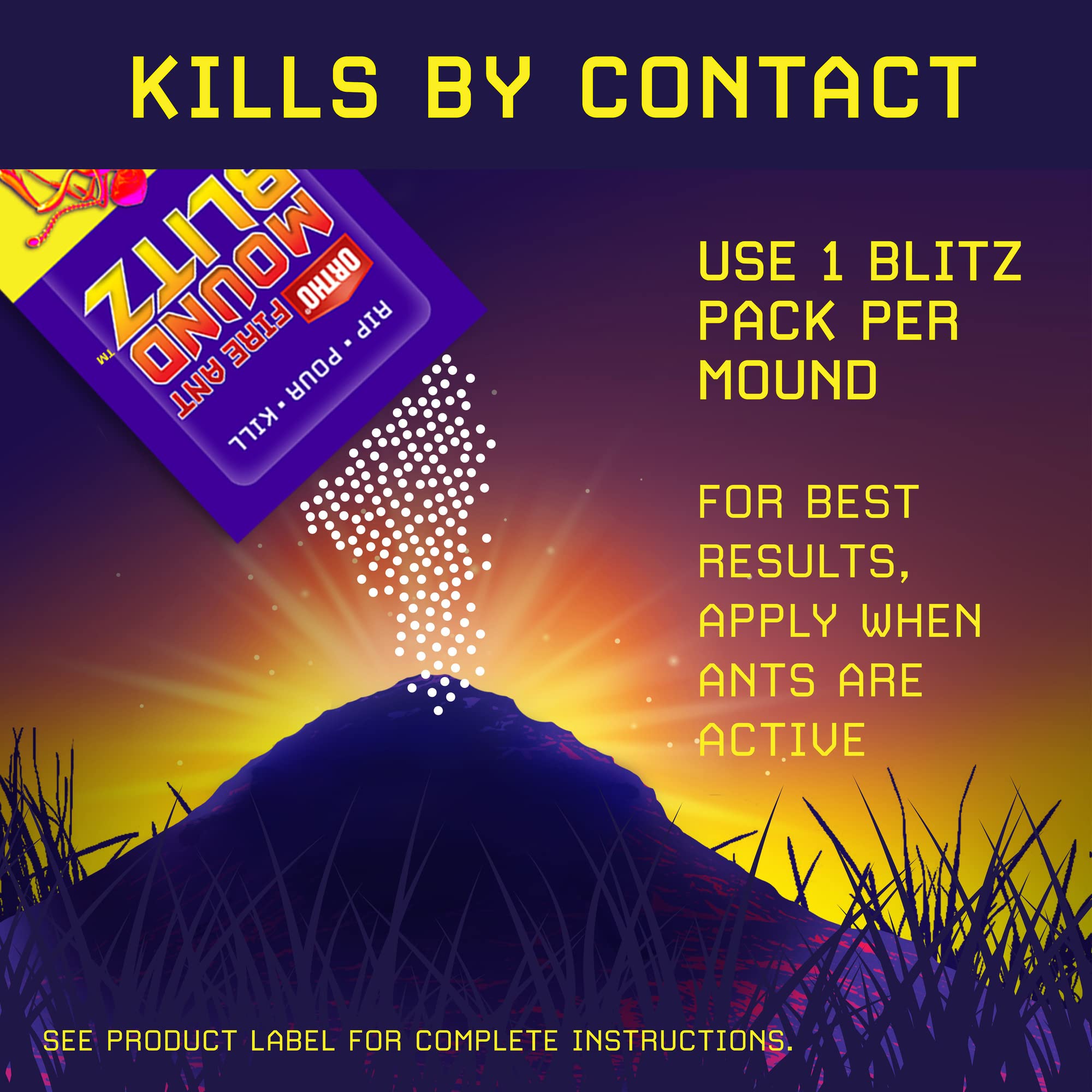 Ortho Fire Ant Mound Blitz - Fire Ant Killer (8 Pre-Measured Packs Per Bag)