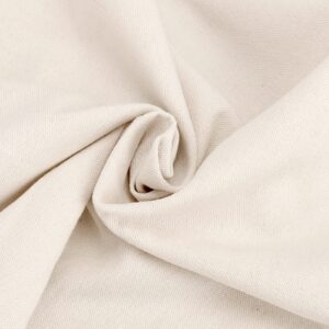 PINGEUI 60 Inch x 4 Yard Nature Linen Needlework Fabric, Plain Linen Fabric Cloth, Large Size Linen Fabric Cloth for Embroidery, Tablecloth, Home Decorations, Crafts