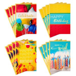 hallmark birthday cards assortment, 16 cards with envelopes (classic celebrate)