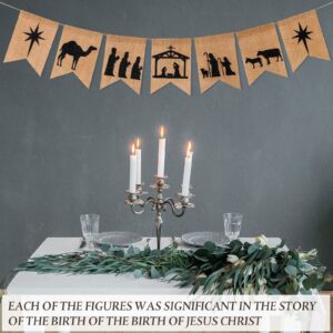 Nativity Banner Nativity Scenes Banner Manager Christmas Banner Christmas Banner Nativity Scenes for Christmas Indoor, Holy Family Nativity Scene, Christmas Decorations