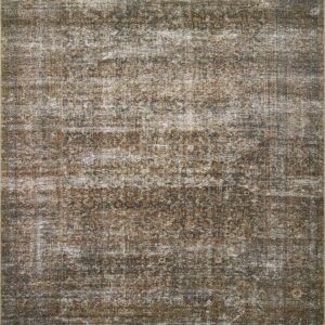 Loloi Amber Lewis Billie Collection, Tobacco & Rust 3'-6" x 5'-6" Area Rug – Antique & Distressed Accent Rugs for Living Room, Bedroom, Entryway & Hallway, No Shed High Traffic Area Home Decor Rug