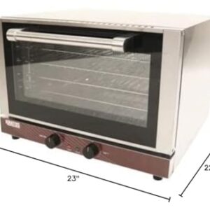 Kratos Commercial Oven, Half Size Electric Countertop Convection Oven, Holds Four Half Size Sheet Pans, 120V (29M-002)