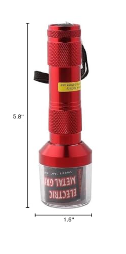 Zinc Alloy Electric Metal Grinder Herb Tabacco Crusher Grinder Cracker(Red Color, no battery included)