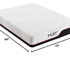 MLILY 12 Inch California King Mattress, Manchester United Memory Foam Mattress in a Box Made in USA, Medium Plush, CertiPUR-US Certified