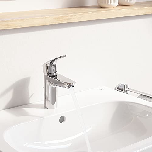 GROHE 32643003 Eurosmart Single-Handle S-Size Bathroom Sink Faucet, Chrome