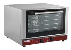 kratos commercial oven, half size electric countertop convection oven, holds four half size sheet pans, 120v (29m-002)