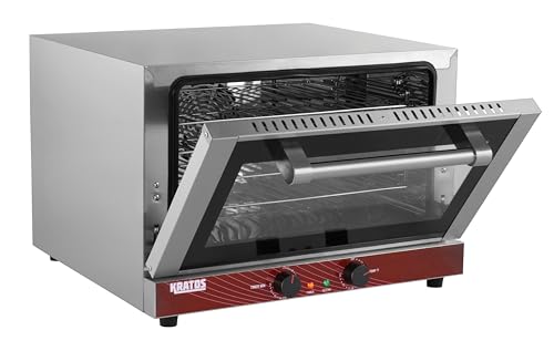 Kratos Commercial Oven, Half Size Electric Countertop Convection Oven, Holds Four Half Size Sheet Pans, 120V (29M-002)