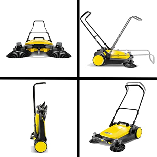 Kärcher - S 6 Twin Walk-Behind Outdoor Hand Push Floor Sweeper - 10 Gallon Capacity - 33.9" Sweeping Width - Sweeps up to 32,300 Square Feet/Hour