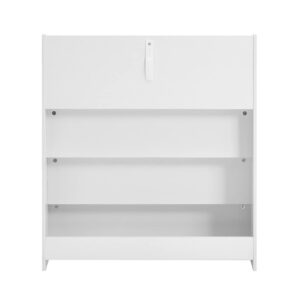 SoBuy White 4-Tier Children Kids Bookcase, Book Shelf, Storage Display Rack Organizer Holder for Bedroom, Study Living Room, KMB32-W