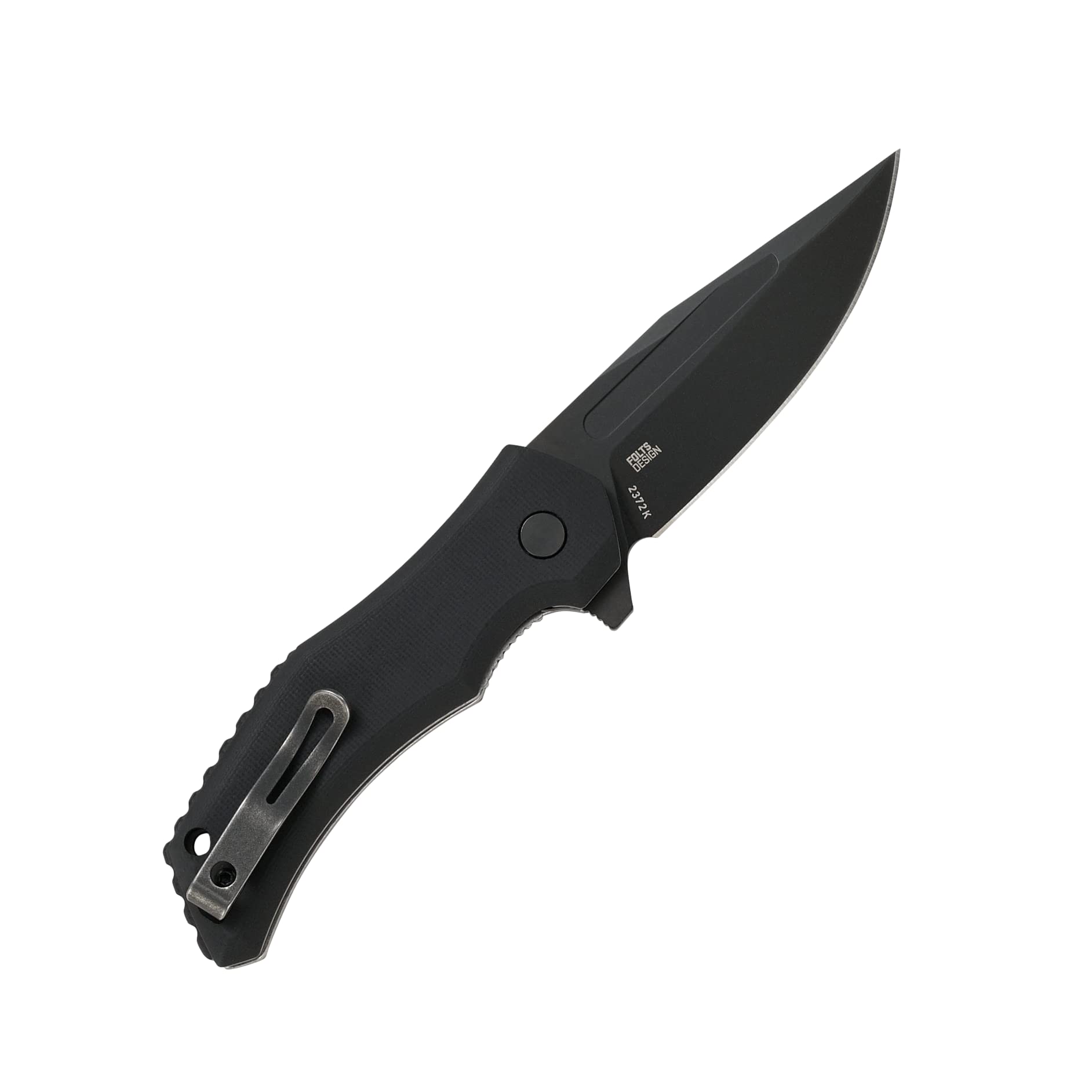 CRKT Fawkes EDC Folding Pocket Knife: Assisted Open Everyday Carry, D2 Blade, Liner Lock, G10 Handle with Reversible Pocket Clip 2372K