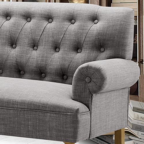 Rosevera Celino para Sala Love Seats Furniture Sofa in a Box Long Couches for Living Room Settee Loveseat, Standard, Dove Gray