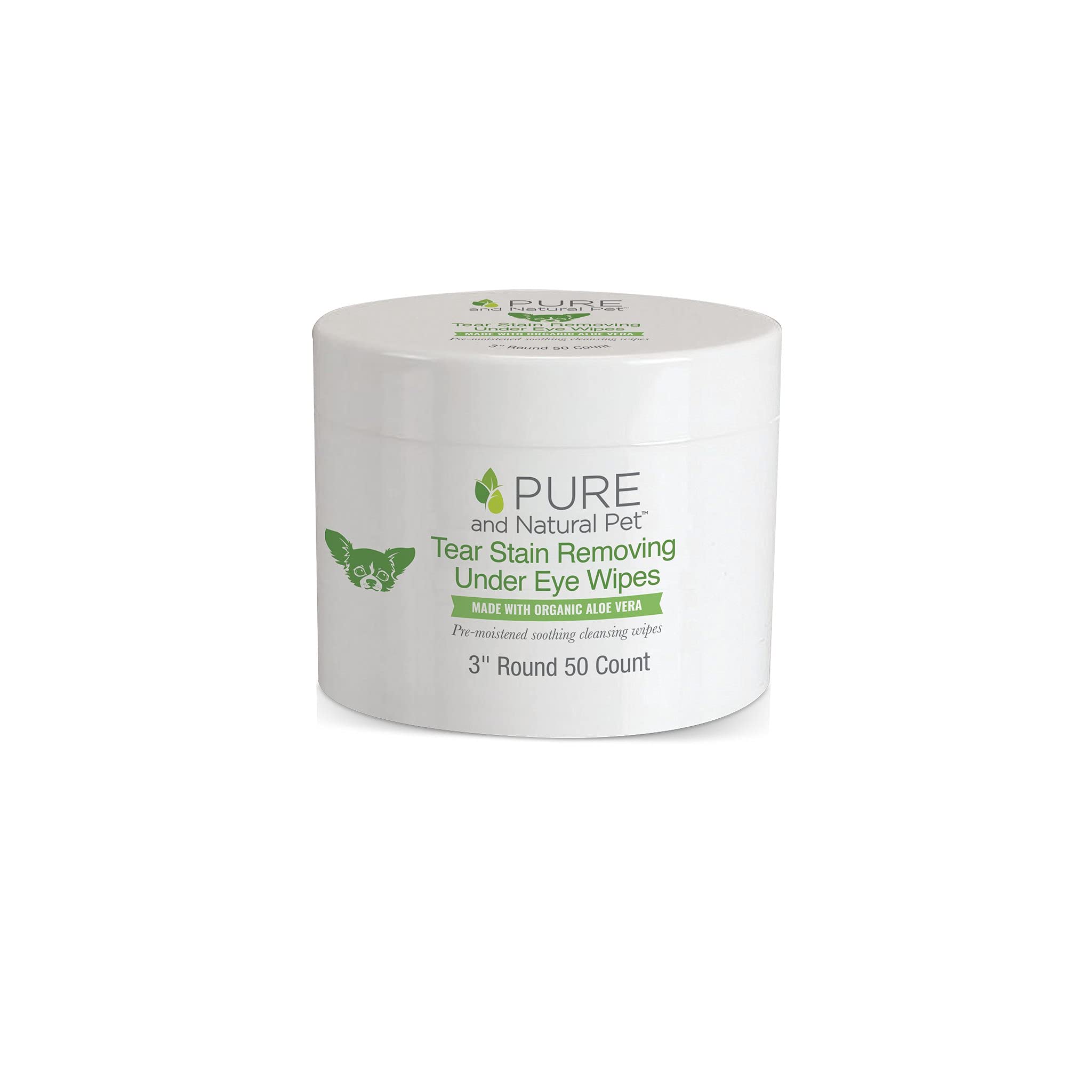 Pure and Natural Pet Tear Stain Removing Under Eye Wipes 50 ct.