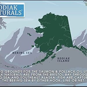 Kodiak Naturals 18oz Wild Alaskan Salmon Oil Formula for Dogs & Cats, a Balanced Blend of Pure Fish Oils with EPA and DHA from Wild-Caught Fish. Support for Skin & Coat, Joints, and Immune Health.