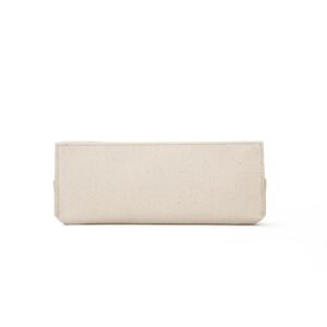 【YONBEN】Canvas pencil case cartucheras escolar pencilorganiz literary and fresh net red pencil bag (Beige, S)