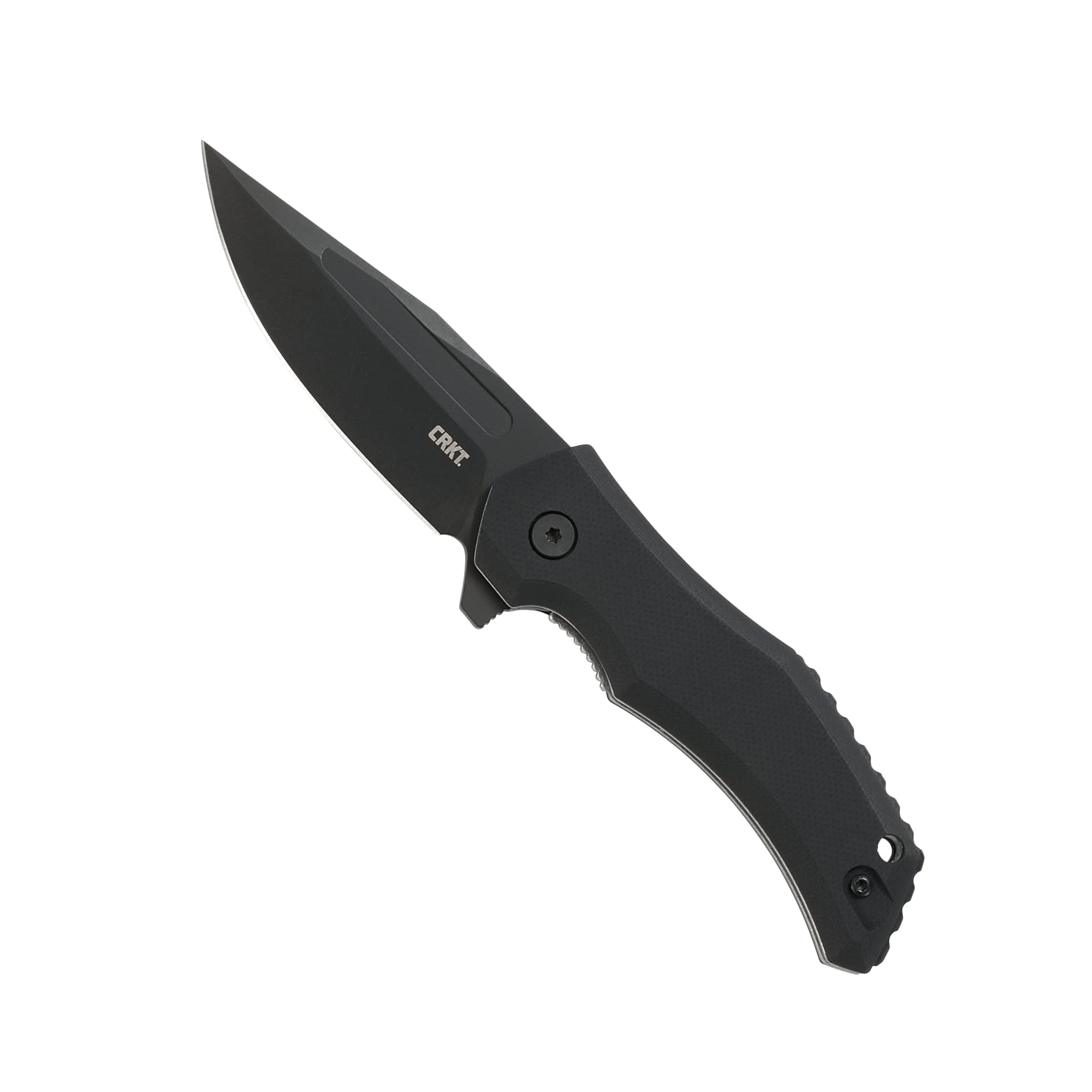 CRKT Fawkes EDC Folding Pocket Knife: Assisted Open Everyday Carry, D2 Blade, Liner Lock, G10 Handle with Reversible Pocket Clip 2372K