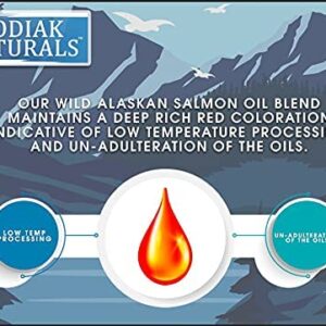 Kodiak Naturals, 32 oz Wild Alaskan Salmon Oil Formula - Balanced Blend of Pure Fish Oils, with EPA and DHA from Wild-Caught Fish, Support for Skin & Coat, Immune & Heart Health, and Joints