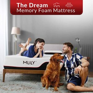 MLILY 12 Inch California King Mattress, Manchester United Memory Foam Mattress in a Box Made in USA, Medium Plush, CertiPUR-US Certified