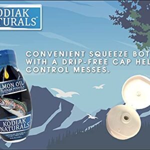 Kodiak Naturals 18oz Wild Alaskan Salmon Oil Formula for Dogs & Cats, a Balanced Blend of Pure Fish Oils with EPA and DHA from Wild-Caught Fish. Support for Skin & Coat, Joints, and Immune Health.