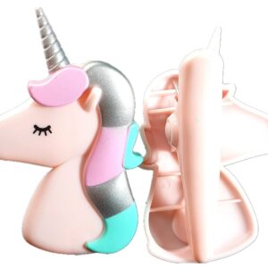 Pink Unicorn Style Beach Towel Clips Jumbo Size for Beach Chair, Cruise Beach Patio, Pool Accessories for Chairs, Household Clip, Baby Stroller. by C&H Solutions