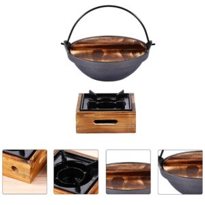 Cast Iron Nabe Pot Iron Soup Pot Cast Iron Stock Pot Non- Stick Cooking Pot Soup Pot Japanese Hot Pot Saucepan Stew Pot Casserole Pot Oven Pot With Furnace Sukiyaki Hot Pot Sukiyaki Hot Pot