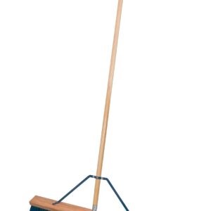 USA Broom 36 in Heavy Duty Push Broom Outdoor Sweep Ashpalt/Concrete Stiff Bristles, USA Steel Brackets, Stainless Steel Hardware, No Plastic 100 Percent Made in The USA