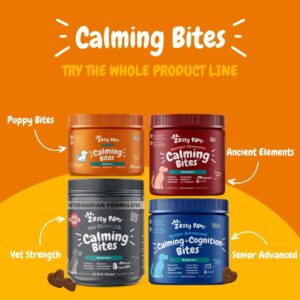 Zesty Paws Senior Advanced Calming & Cognition Soft Chews for Dogs - Supplements for Dog Brain Health & Nervous System Support + Calming & Relaxation -with Ashwagandha, DHA & Melatonin