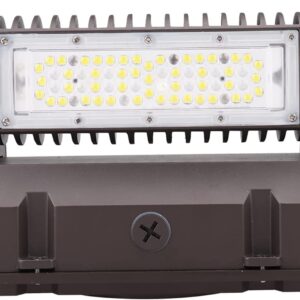 OSTEK 40W Rotatable LED Wall Pack Light, 5,400lm 5000K, Adjustable Outdoor Security Lighting for Commercial & Industrial Areas, Replaces 150W-300W MH/HPS, UL Listed